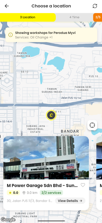 Intelligent Matching app screen